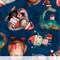 QT Fabrics Christmas Monsters on Navy 100% Cotton Price per Yard